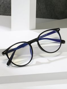 Women Accessories Black Glasses Aesthetic, Blue Glasses Frames, Black Eye Glasses, Clear Glasses Frames Women, Black Frame Glasses