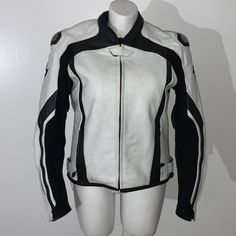 Good Condition Size Xl Riding Jacket. Has Metal Shoulder And Elbow Guards As Well As Additional Armor In The Shoulder And Forearm That Are Removable. Very Heavy Jacket. Black Biker Jacket With Zip Fly For Motorcycling, Scorpion Clothes, Drive Jacket Scorpion, Black Leather Motorcycle Jacket With Zipper Closure, Luxury Single-breasted Men's Biker Jacket, Heavy Jacket, Riding Jacket, Motorcycle Riding, Have Metal