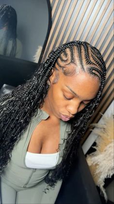 Cute Braided Hairstyles With Extensions, New Hairstyles To Try For Black Women, African Braid Hairstyle, Braided Hairstyles For School Black Hair, Hairstyles To Get Braids, Cool Braided Hairstyles For Long Hair, New Hairstyles Braids, Hairstyle Black Girls Braids, Braided Back Hairstyles