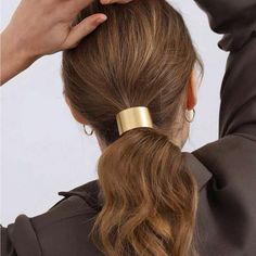 Super Cute And Stylish Ships In 5-10 Business Days Hairstyles With Gold Accessories, Choir Makeup, Jasmine Halloween Costume, Elegance Hair, Metal Hair Accessories, Hair Loop, Gold Hair Clips, Golden Hair, New Metal