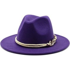 -Cloth,Felt,Polyester,Cotton -Imported -Drawstring Closure -Fashion And Cute Style Fedora -Material: Soft Cloth, 65% Cotton And 35% Polyester Fiber -Occasions: Common Wearing, Party, Club, Taking Photos, Traveling And So On -One Size:56-58cm(22.04-22.83in). There Is An Adjust Tie Inside, For Your Adjusting The Head Circumference Size -Practical: Great For Any Activity, Provides A Casual Or Formal Stylish Womens Fedora Hat, Wide Brim Felt Hat, Gentleman Hat, Purple Things, Fedora Hat Men, Wardrobe Upgrade, Womens Fedora, Fedora Hat Women, Wide Brim Fedora