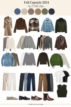 Creating a stylish autumn capsule wardrobe is all about balancing versatility and warmth. Here are some key pieces and outfit ideas to help you make the most of the season: Key Pieces: Layering Basics: Long-sleeve T-shirts: Neutral colors like black, white, and grey. Turtlenecks: For extra warmth and style. Button-up Shirts: In flannel or cotton for layering. Fall Capsule Wardrobe For Travel, Fall Color Capsule Wardrobe, Flamboyant Natural Business, Simple Fall Wardrobe, Fall Classic Capsule Wardrobe, Building A Capsule Wardrobe For Work, Midwest Capsule Wardrobe, Capsule Wardrobe For Soft Autumn, Classy Fall Capsule Wardrobe