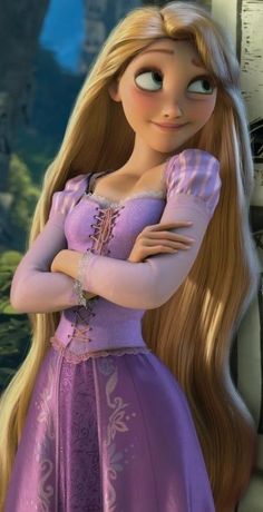 the princess aurora from tangled in time with long blonde hair