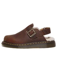 Dr. Martens Jorge II Faux Fur Lined Slingback Mules 'Warm Tan' 31060362 Brown Slingback Mules With Buckle Closure, Dr Martens Jorge Ii, Dr Martens Jorge, Slingback Mules, Stylish Sneakers, Dr. Martens, Perfect Pair, Faux Fur, Angel