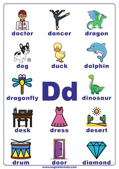 the letter d is for dragon and other things