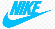 the nike logo is shown in blue on a transparent background, hd png files