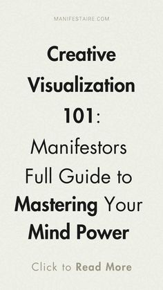 Unlock the power of your mind with creative visualization! ✨🧠 This full guide will teach you how to use your imagination to manifest your dreams and goals. 🌱 Whether you're aiming for success, love, or personal growth, visualization helps align your energy with your desires. 💫 Start mastering your mind power today and see your dreams come to life! 🌟🧘‍♀️ #CreativeVisualization #MindPower #ManifestYourDreams #VisualizationTechniques #LawOfAttraction #LawOfAssumption