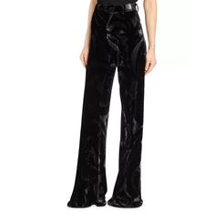 Etro Paisley Velvet Pants Women'S 40/4us Black Silk Blend Pockets Zip Hook Eye Etro Paisley Velvet Pants Women's 40/4us Black Silk Blend Pockets Zip Hook Eye Retail $2,430.00 Elevate Your Wardrobe With These Stunning Etro Paisley Velvet Pants. The High-Rise Waist Sits Comfortably And Features A Zip, Hook, And Eye Closure. These Pants Are Perfect For Any Occasion, Whether You're Going To A Party Or Dressing Casually. The Wide-Leg Style And Flat Front Create A Flattering Silhouette, While The Luxury Black Wide Leg Pants, Luxury Full-length Bottoms For Party, Luxury Full-length Party Bottoms, Luxury Wide Leg Bottoms For Night Out, Luxury Wide-leg Party Bottoms, Luxury Black Pants For Party, Luxury Long Pants For Night Out, Luxury Black Fitted Wide Leg Pants, Luxury Fitted Black Wide Leg Pants