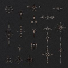 a bunch of crosses that are in the dark