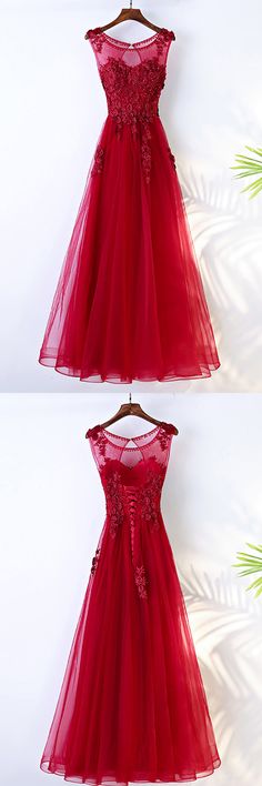 Red Sleeveless Dress For Prom Season, Red Sleeveless Evening Dress, Red Lace A-line Dress, Red A-line Evening Dress For Prom Season, Elegant Red A-line Evening Dress, Elegant A-line Burgundy Dress, Spring Red A-line Evening Dress, Burgundy Prom Dresses, Bridesmaid Dresses Long Lace