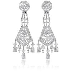 chandelier earrings silver Chandelier Art Deco, Diamond Chandelier Earrings, Diamond Chandelier, Long Chandelier, Chandelier Art, White Gold Diamond Earrings, Art Deco Chandelier, Diamond Dangle Earrings, Gold Art Deco