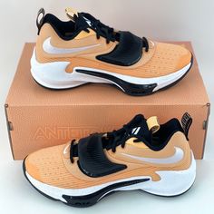 These Nike Zoom Freak 3's Are Brand New In Their Original Box! They Have Never Been Worn And Are In Perfect Condition! We Guarantee They Are 100% New And 100% Authentic Or Your Money Back! It Will Be Shipped Out The Same Day It Is Ordered! Contact Me If You Have Any Questions Or Concerns And I Will Be Happy To Answer! Low-top Training Sneakers With Vented Sides, Nike Low-top Sneakers With Vented Sides, Sporty Lace-up Basketball Shoes With Vented Sides, Custom Low-top Training Sneakers With Branded Insole, Leather Slip-on Basketball Shoes, Custom High-top Sneakers With Vented Sides For Sports, Training Sneakers With Vented Sides And Round Toe, Nike Dynamic Low-top Basketball Shoes, Nike Basketball Shoes With Cushioned Footbed And Round Toe