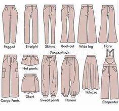 the different types of pants for women