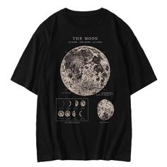 Discover the allure of celestial beauty with our enchanting The Moon And Moon Phases Unisex T-shirt, a timeless piece that captures the essence of vintage aesthetics. Embrace the charm of bygone eras with this retro-inspired t-shirt, featuring a captivating depiction of the moon and its mesmerizing phases in an old black and white photo print. Free shipping in the US and worldwide. S - Chest: 96 cm (37.8 in); Length: 66 cm (26 in). M - Chest: 100 cm (39.4 in); Length: 68 cm (26.8 in). L - Chest: 104 cm (40.9 in); Length: 70 cm (27.6 in). XL - Chest: 110 cm (43.3 in); Length: 72 cm (28.3 in). 2XL - Chest: 116 cm (45.7 in); Length: 74 cm (29.1 in). 3XL - Chest: 122 cm (48 in); Length: 76 cm (29.9 in). High-Quality Cotton Material: Crafted from premium cotton material, this t-shirt offers sup Lunar Beauty, Vintage Aesthetics, Moon Pattern, Eid Al Fitr, Vintage Inspired Outfits, Aesthetic Black, White Photo, Vintage Aesthetic, Moon Phases