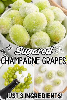 sugared champagne grapes just 3 ingredients