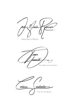 the signatures of some famous people