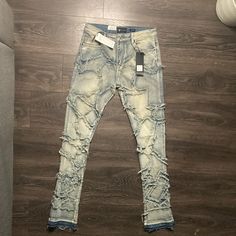 Brand New Stacked Jeans With Tags Woods Outfit, White Forces, Stacked Jeans, Clothes Brand, Boy Jeans, Abercrombie Jeans, Citizens Of Humanity Jeans, Striped Jeans