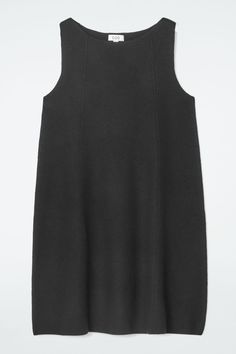 Riffing on '70s styles, this mini shift dress is designed with a square neckline and boxy, A-line silhouette. It's crafted from boiled RWS wool and offered in an enduring black hue that's effortless to style.  Regular fitThis product contains Responsible Wool Standard TE-00047206 (RWS) wool fiber from farms certified to animal welfare and land-management requirements Shell: 100% RWS Wool. Excluding trims / Dry clean Back length of size S is 34.25" / Model wears a size S Timeless Knitwear, Striped Knitted Sweater, Land Management, Women Magazines, Denim Shirt Dress, Half Zip Sweaters, Shift Dress Black, Animal Welfare, Classic Dress