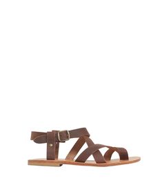 maria farro lera sandal brown Heel Caps, Greek Sandals, Womens Sandals Flat, Brown Sandals, Rubber Heels, Thom Browne, Wrap Around, Sale Items, Showroom