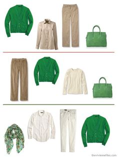 The French 5-Piece Wardrobe Start with Art: Poppies and Butterflies by Vincent Van Gogh What To Wear With Green Cardigan, Bright Green Outfits For Women, How To Style A Green Cardigan, Bright Green Sweater Outfit, Bright Green Shirt Outfit, Bright Green Top Outfit, Green Cardigan Outfit Winter, Green Beige Outfit, Bright Green Outfit