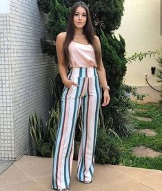 Wide Leg Pants Outfit, Outfit Primavera, Office Outfits Women, Causual Outfits, Formal Outfit, Business Casual Outfits, Outfit Casual, Office Outfits, Simple Outfits