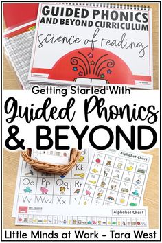 the guided phonics and beyond worksheet is shown with text that reads getting started with guided phonics & beyond