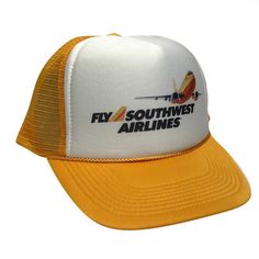 Fly Southwest Airlines Trucker Hat | Handmade Trendy Trucker Mesh Hat | Adjustable Trucker Foam Retro Hat | Vintage Snapback Retro Hat ⭐Whether taking a ride down the highway, hiking a remote trail, or enjoying some outdoor time with friends, this Trucker Hat is perfect for your next adventure. ⭐Our Fly Southwest Airlines Draft Trucker Hat has a pre-curved brim that keeps things on your head in place and features mesh sides and panelling for increased breathability! Constructed from a 100% polye Retro Hat, Vintage Snapback, Retro Hats, Southwest Airlines, Hat Handmade, Mesh Hat, Best Beer, Ball Cap, Hats Vintage