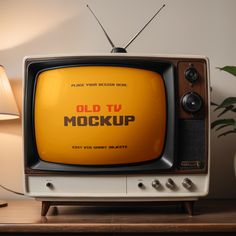 Free Old TV Mockup Template PSD Retro Tv Poster, Tv Overlays For Edits, Old Tv Aesthetic, Tv Graphic Design, Retro Monitor, Tv Template, Television Png, Campaigns Ideas, Tv Illustration