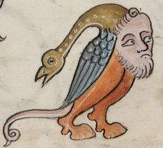 an old man with a bird on his shoulder and a snake on his arm, painted in medieval style