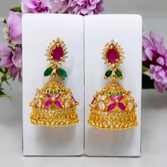 ✨ Shine bright with the latest #goldplated #stonejhumkas from #KollamSupreme! These stunning pieces bring a perfect blend of #tradition and contemporary #style. Perfect for any occasion, they’ll add a touch of glamour to your look. Treat yourself or surprise someone special today! 💖 . . . #kollamsupremeonline #goldplatedjewellery #imitationjewellery #fashionjewellery #ornaments #fashion #jewelry #ootd #deals #goldcovering #jhumka #jimikki #goldplatedjhumka #jimikkikammal #kammal #earrings #mo... Jimikki Earrings, Party Wear Outfits, Mangalsutra Chain, Dance Earrings, Mens Silver Jewelry, Baby Bangles, Dance Necklace, Golden Beads, Dance Jewelry