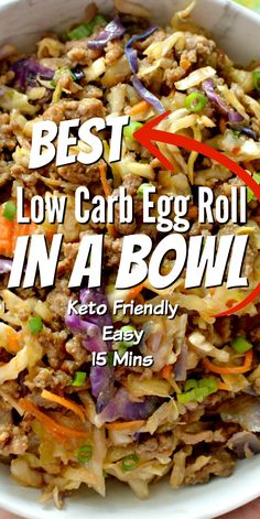 the best low carb egg roll in a bowl keto friendly easy 15 minutes