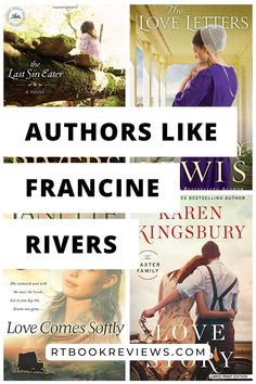 some books that are on the cover of authors like franne rivers, love comes softly and love letters