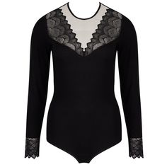 Bodysuit ANTIGEL Sexy Bohême Chic Second-skin Bodysuit With Sheer Detail, Chic Sheer Second-skin Bodysuit, Elegant Sheer Bodysuit For Night Out, Elegant Sheer Second-skin Bodysuit, Elegant Long Sleeve Lined Bodysuit, Elegant Second-skin Bodysuit For Evening, Elegant Evening Bodysuit With Second-skin Fit, Luxury Fitted Black Bodysuit, Elegant Bodysuit For Night Out