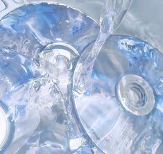 a close up view of the inside of a cd's disc cover with water droplets on it