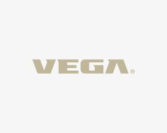 the vega logo is shown on a white background