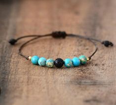 Lava Magic, Blue Lava, Treasure Jewelry, Bracelets Diy, Simple Bracelets, Bohemian Bracelets, Natural Stone Bracelets, Boho Bracelet, Bracelets Handmade Beaded