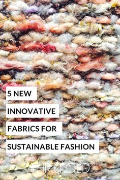 Innovative sustainable fabrics for sustainable fashion #ecofriendlyfashion #slowfashion #sustainablefabrics #circulareconomy #ethicalfashion Fashion Upcycling, Fashion Sustainability, Fashion Packaging, Sewing Clothes Women, Fashion Merchandising, Sustainable Textiles, Sustainable Fabric