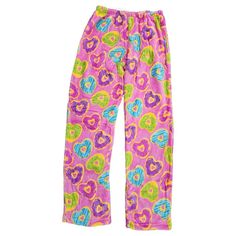 Women's Pajama Bottoms Sleepwear Plush Fleece Sleep Fuzzy Pj, Donuts Hearts, Small Stay Warm And Cozy In These Trendy Pajama Pants From Confetti And Friends! Soft & Fuzzy Pajama Pants Are Perfect For Comfortable Lounging, A Fun Addition To Any Slumber Party, And, Of Course, Perfect For Sleep. Made Of 100% Soft Polyester Material With An Elastic Band, These Fit Various Sizes By Allowing An Adjustable Fit, Perfect For Growing Kids! Machine Washable Size: Junior Small, Length: 40", Inseam: 31", Wai Comfortable Multicolor Sleepwear For Pajama Party, Comfortable Pink Sleepwear For Sleepover, Soft Pink Sleepwear For Relaxation, Cozy Pink Loungewear Pants, Cozy Pink Sleepwear For Relaxation, Cozy Pink Sleepwear, Casual Soft Pink Sleepwear, Cozy Pink Bottoms For Bedtime, Comfortable Pink Long Pants Sleepwear