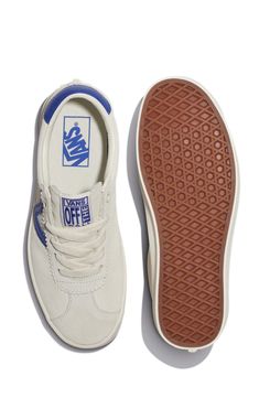 The brand's signature V-shaped stripes bring heritage style to a skate-inspired sneaker crafted from richly textured suede. Lace-up style Leather upper/textile lining/synthetic sole Imported Men’s Trendy Sneakers 2024, Cool Mens Sneakers, Top Sneakers Women, Men's Vans, Men Sneakers, Heritage Fashion, Vans Shop, Trendy Sneakers, Suede Lace