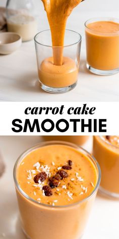 Lemon Oats, Green Thickies, Carrot Cake Smoothie, Primal Living, Smoothie Guide, Carrot Smoothie, Resep Smoothie, Holistic Recipes