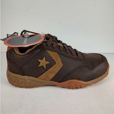 Brand New With Box Vtg Y2k Converse Work Shoes Slip Resistant, Womens Size 6. In Great Condition, No Defects, Not Worn Before Please Reference Photos Before Purchasing Converse Brown, Womens Converse, Converse Shoes, Work Shoes, New Vintage, Womens Sneakers, Athletic Shoes, Work Wear, Converse