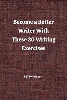 a red book cover with the words become a better writer with these 20 writing exercises