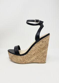 Wedges Heels Black, Club Heels, Walking In High Heels, Womens Espadrilles Wedges, Clear Strap Heels, Platform Wedges Shoes, Wedges Heels, Basic Heels, Chic Heels