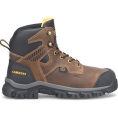 Carolina Men's Falcon 6" Steel Toe WP Metguard Work Boot -Brown- CA3591 8 / Medium / Brown - Overlook Boots Brown Steel Toe Lace-up Waterproof Boots, Brown Steel Toe Waterproof Lace-up Boots, Brown Slip-resistant Lace-up Work Boots, Impact Resistant Brown Safety Boots, Impact-resistant Brown Boots For Safety, Impact Resistant Brown Work Boots For Outdoor, Brown Steel Toe Boots For Outdoor Work, Brown Durable Boots For Outdoor Work, Brown Hiking Boots With Reinforced Toe For Outdoor Work