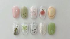 Korean Nails, Really Cute Nails, Nail Idea, Nail Ring