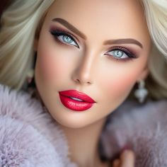 Hypnotic Beauty, Beautiful Lipstick, Heavy Makeup, Stunning Eyes, Model Photos, Pretty Face, Blue Eyes