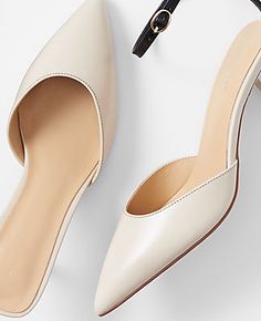 Elevate your style with the Ann Taylor Leather Mid Heel Ankle Strap Pumps, a perfect blend of sophistication and comfort. 

- Size: 10
- Color: Pearl Shadow
- Material: Leather
- Gender: Female
- Heel Height: 2 1/2 inches
- Features: Pointy toe, adjustable buckle at side ankle, padded footbed

These pumps feature a sleek ankle strap and a pointy toe design, ensuring a chic look with every step. The adjustable buckle provides a secure fit, while the padded footbed offers comfort throughout the da Classic Ankle Strap Heels For Work, Ankle Strap Heels For Work In Fall, Ankle Strap Heels For Workwear In Fall, Fall Ankle Strap Heels For Workwear, Fall Workwear Ankle Strap Heels, Business Heels With Ankle And Heel Straps, Business Heels With 4-inch Heel And Ankle Strap, White Ankle Strap Heels For Work, Ankle Strap Heels For Business In Fall