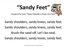 the words sandy feet are written in black and white, with an image of a fish