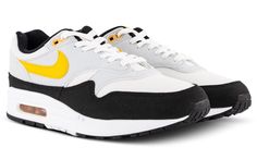 100% AUTHENTIC GUARANTEED Nike Air Max One Retro Running Shoes 🌎  Customers whose countries are on the list of the Excluded.   🌎   And still want to order the product please contact us. About this product: 100% Brand new with tags. Brand: Nike Model: Nike Air Max 1 White University Gold Men's  Style#: FD9082-104 Conor: Black/Pure Platinum/University Gold Upper Material: Mesh / Synthetic Sole Material: Rubber Top quality Nike Retro Sneakers !     Payment Winning bidders must make payment within 1 business days after auction ends. Shipping We ship only to your registered shipping address. This item is in stock and will ship within 1-3 business days of payment being made and cleared.  We would usually expect you to receive your order UP TO 14 business days to deliver to most countries. We s Nike Retro Sneakers, Air Max One, Retro Running Shoes, Retro Trainers, Nike Retro, Nike Model, Black Pure, Nike Models, Retro Sneakers