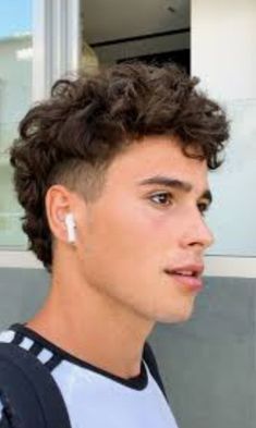 Permed Guys Hair, Men’s Perm Haircut, Wavy Boys Hair Style, Perm For Boys Curly Hairstyles, Mens Permed Hair, Teen Boy Wavy Haircut, Shaggy Short Hair Men Curly, Boy Cut Curly Hair, Shag Hairstyles Men Curly